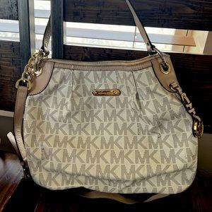 Michael Kors White Logo Crossbody